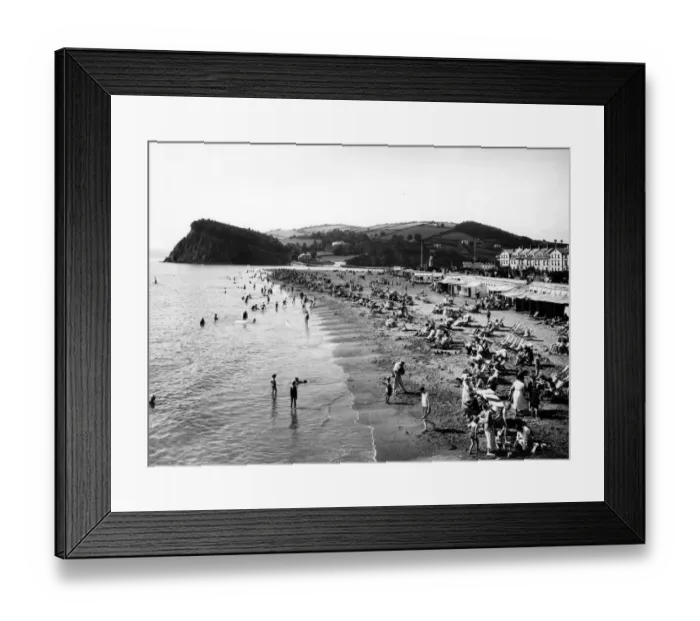 Framed Print : West Beach, Teignmouth, Devon, September 1933 Framed Print : West Beach, Teignmouth, Devon, September 1933