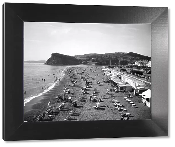 West Beach at Teignmouth, Devon, September 1933