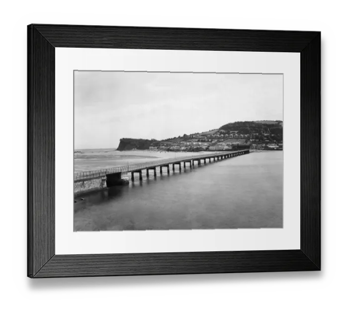 Framed Print : Shaldon Bridge at Teignmouth, Devon, August 1937 Framed Print : Shaldon Bridge at Teignmouth, Devon, August 1937