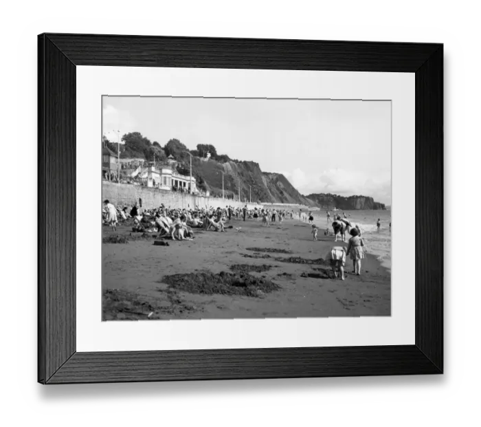 Framed Print : Teignmouth, East Beach, August 1950