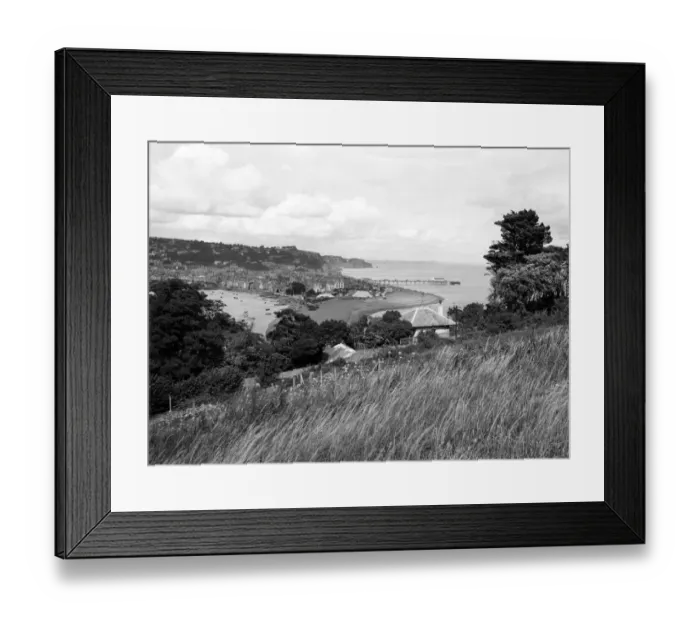 Framed Print : Teignmouth from Shaldon, Devon, August 1930 Framed Print : Teignmouth from Shaldon, Devon, August 1930
