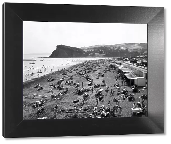 Teignmouth Beach, Devon, August 1937