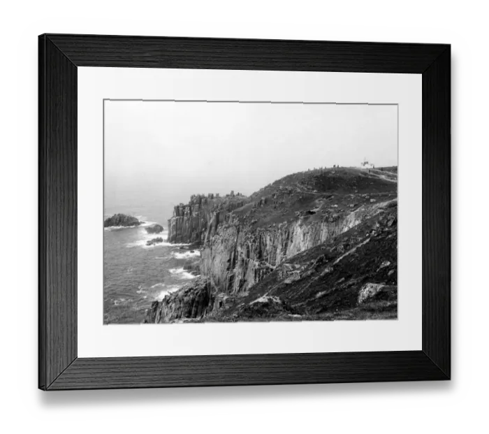 Framed Print : Lands End, Cornwall, c. 1950 Framed Print : Lands End, Cornwall, c. 1950