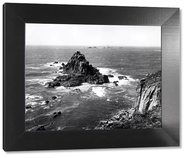 Lands End and Longships Lighthouse, Cornwall, c. 1950
