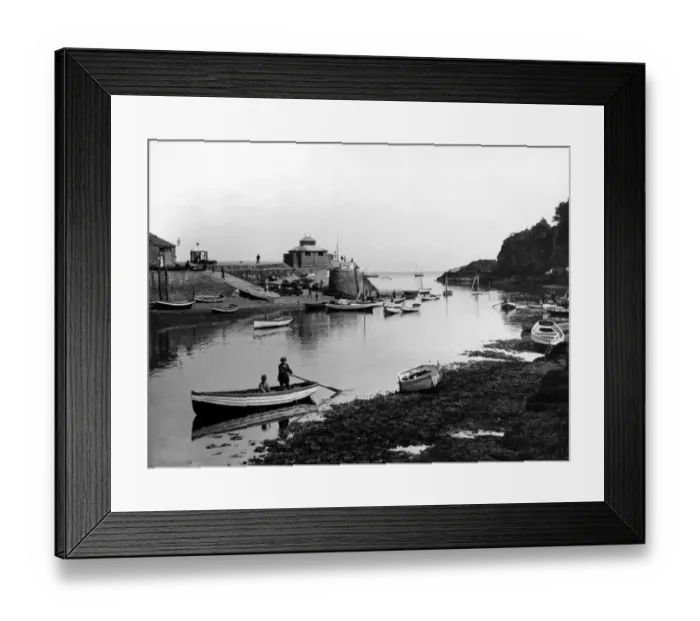 Framed Print : Looe Ferry, Cornwall, March 1924