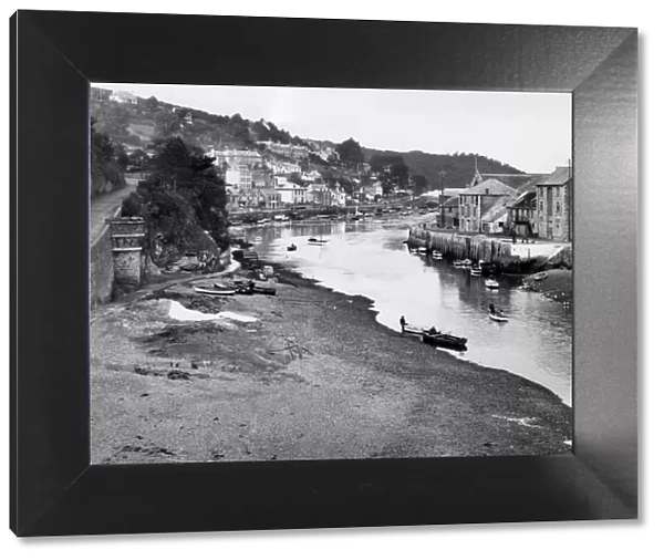 Looking Upstream at Looe, Cornwall, c. 1930