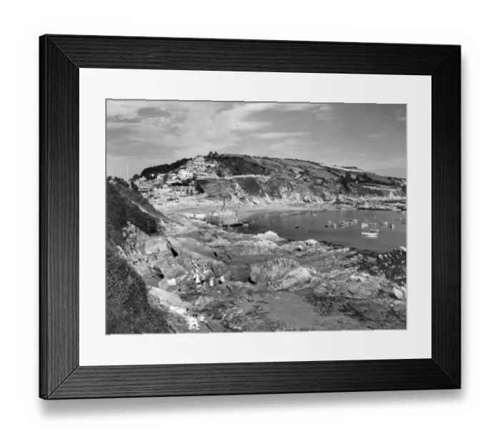 Framed Print : Looe Bay, Cornwall, August 1936 Framed Print : Looe Bay, Cornwall, August 1936