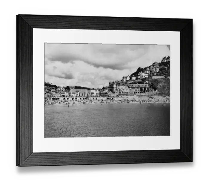 Framed Print : Looe Beach, Cornwall, August 1951