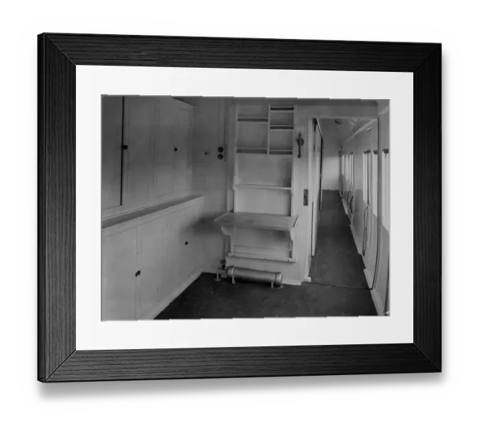 Framed Print : Pharmacy car of No. 16 Ambulance train, March 1915 Framed Print : Pharmacy car of No. 16 Ambulance train, March 1915