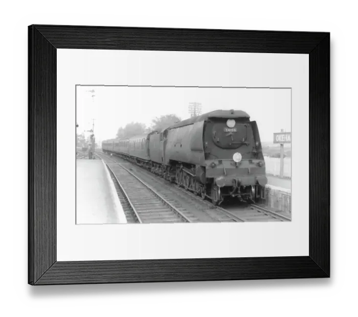 Framed Print : Southern Locomotive, Lydford, at Okehampton Station, 1957