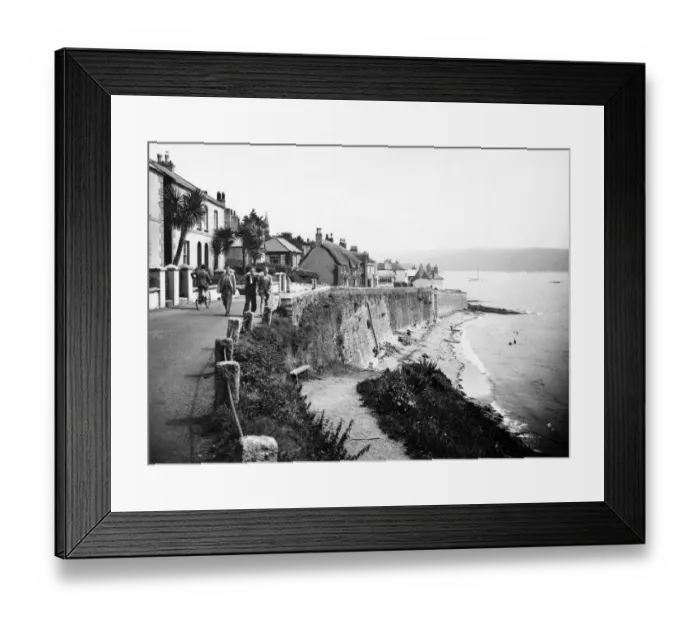 Framed Print : The Promenade at St Mawes, Cornwall, September 1937 Framed Print : The Promenade at St Mawes, Cornwall, September 1937