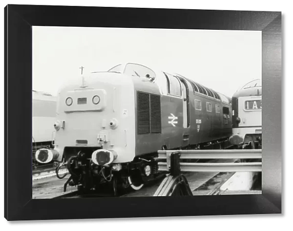 Class 55 Deltic Locomotive No. 55015 at Barry Open Day in 1990