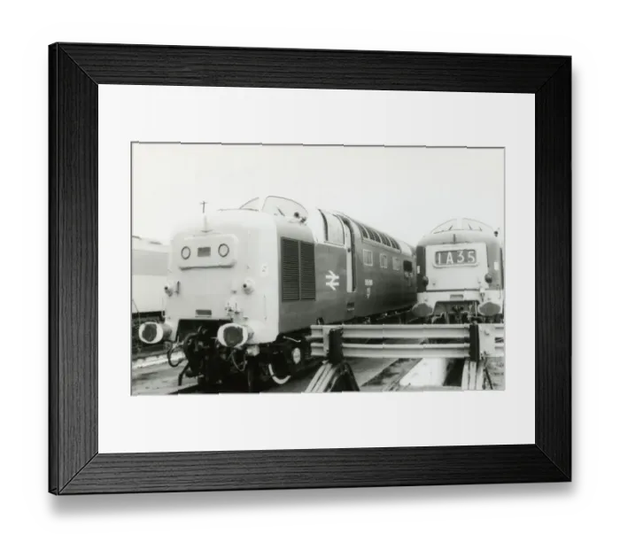 Framed Print : Class 55 Deltic Locomotive No. 55015 at Barry Open Day in 1990 Framed Print : Class 55 Deltic Locomotive No. 55015 at Barry Open Day in 1990