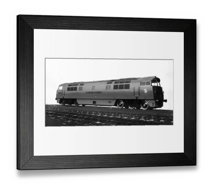 Framed Print : Class 52 Western Locomotive No. D1000 Western Enterprise