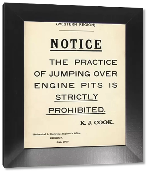 British Railways Notice, 1950