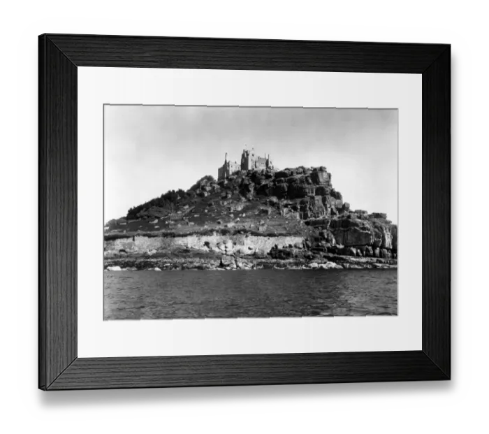 Framed Print : St Michaels Mount, Cornwall, August 1928 Framed Print : St Michaels Mount, Cornwall, August 1928