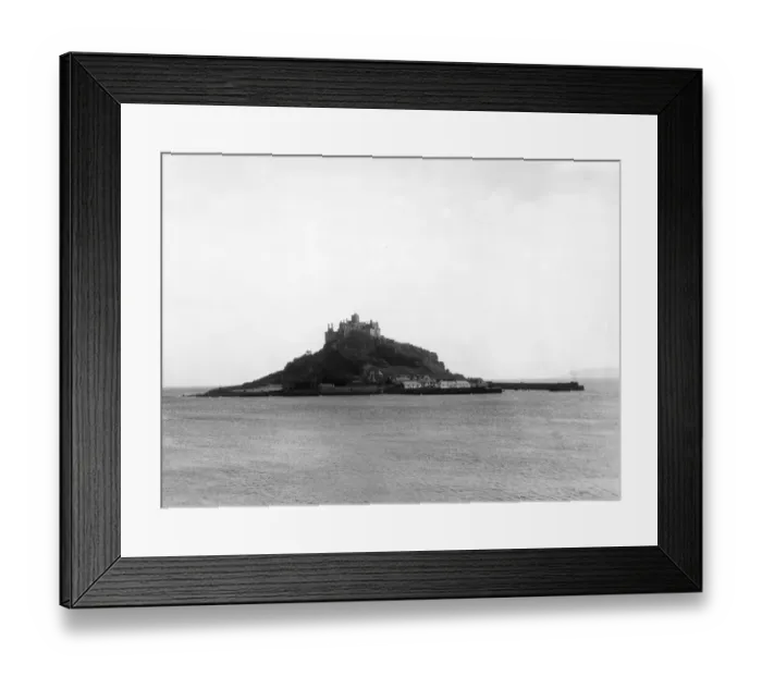 Framed Print : St Michaels Mount at High Tide, August 1928