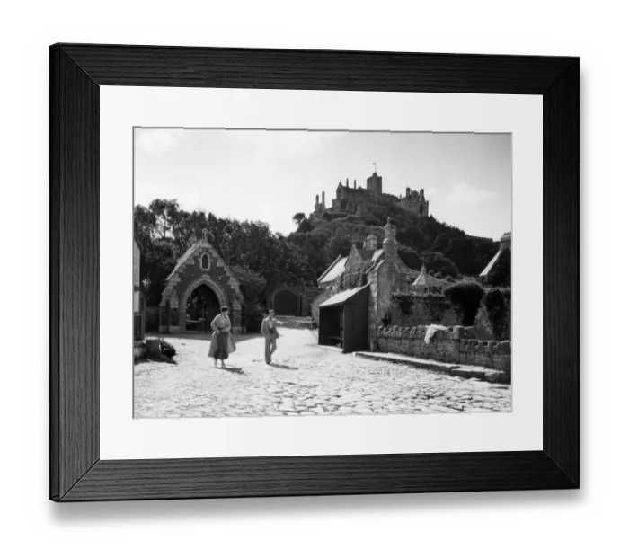 Framed Print : On the Mount at St Michaels Mount, Cornwall, August 1935