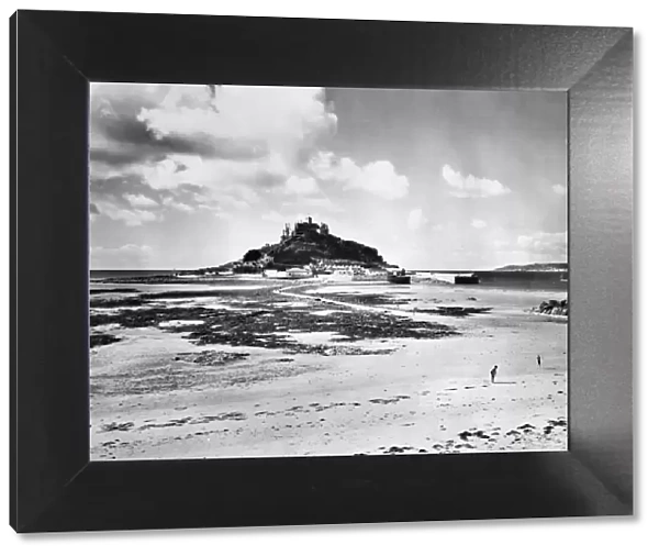 St Michaels Mount from Marazion Beach, August 1935