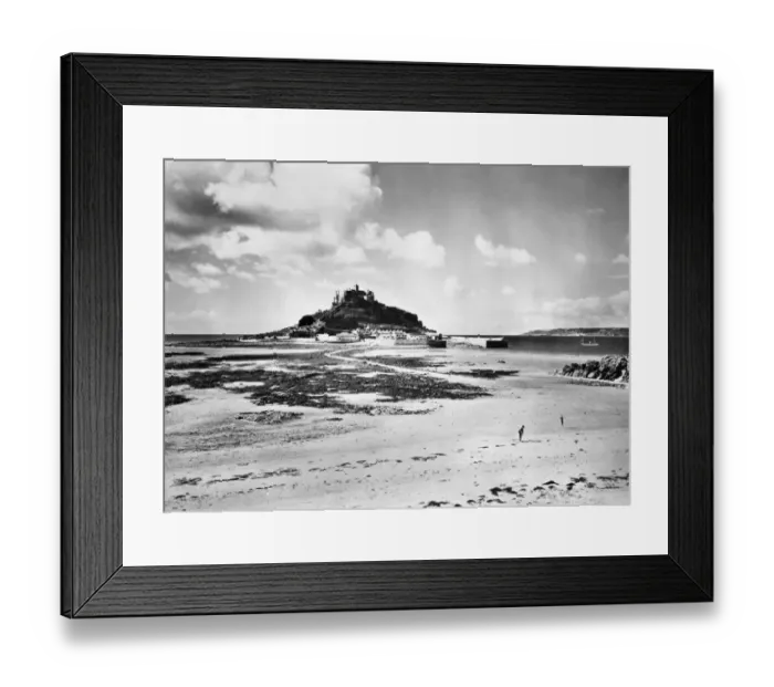 Framed Print : St Michaels Mount from Marazion Beach, August 1935
