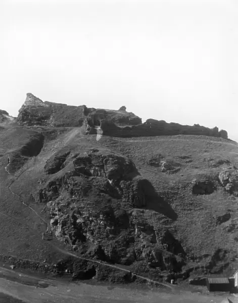 Tintagel Castle Looking Uphill, August 1927