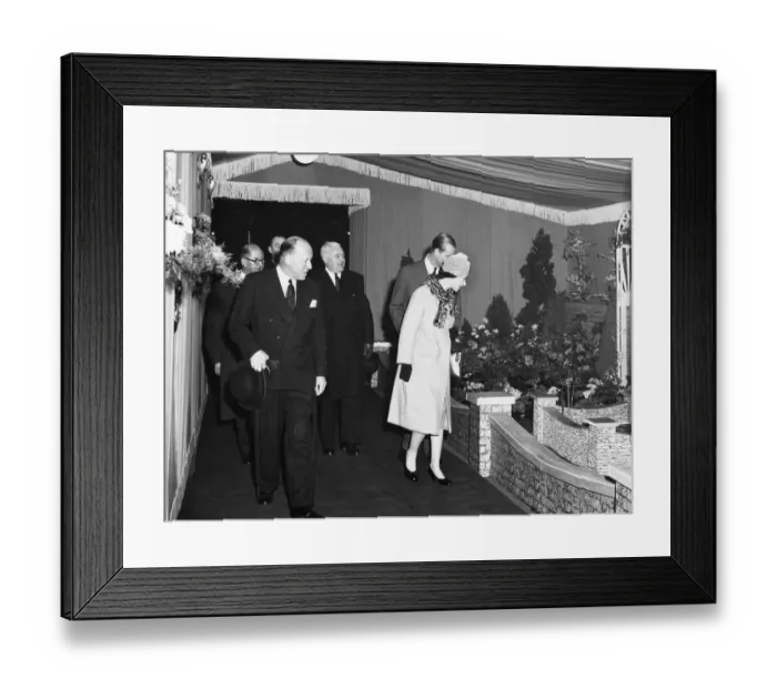 Framed Print : Royal Visit to Bristol Temple Meads, 5th December 1958