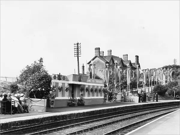 Royal Tour of Wales - Treharris Station, 1955