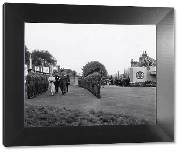 Royal Tour of West Country - The Queen at Barnstaple Station, 8th May 1956