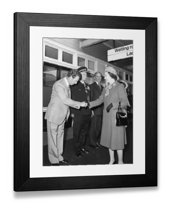 Framed Print : The Queen at Chelmsford Station, 15th June 1978