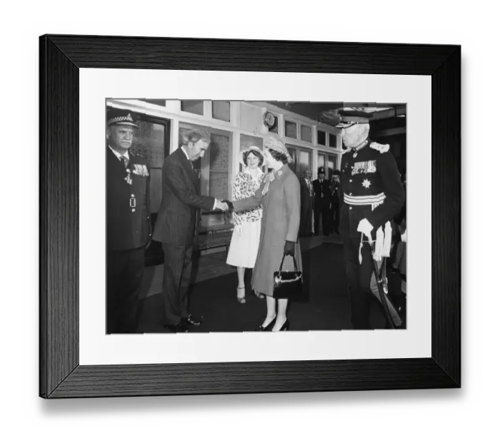 Framed Print : The Queen at Chelmsford Station, 15th June 1978 Framed Print : The Queen at Chelmsford Station, 15th June 1978