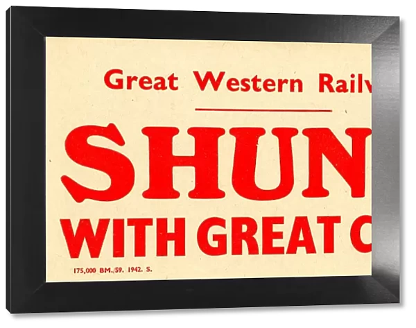 Shunt with Great Care Label