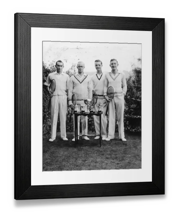 Framed Print : Drawing Office Tennis Team, 1934 Framed Print : Drawing Office Tennis Team, 1934