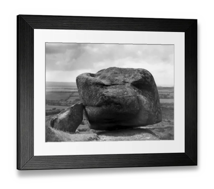 Framed Print : Logan Rock, Cornwall, June 1946 Framed Print : Logan Rock, Cornwall, June 1946