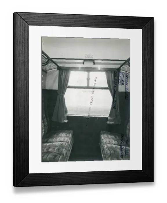 Framed Print : No. 1080 Corridor Carriage, Third Class Framed Print : No. 1080 Corridor Carriage, Third Class
