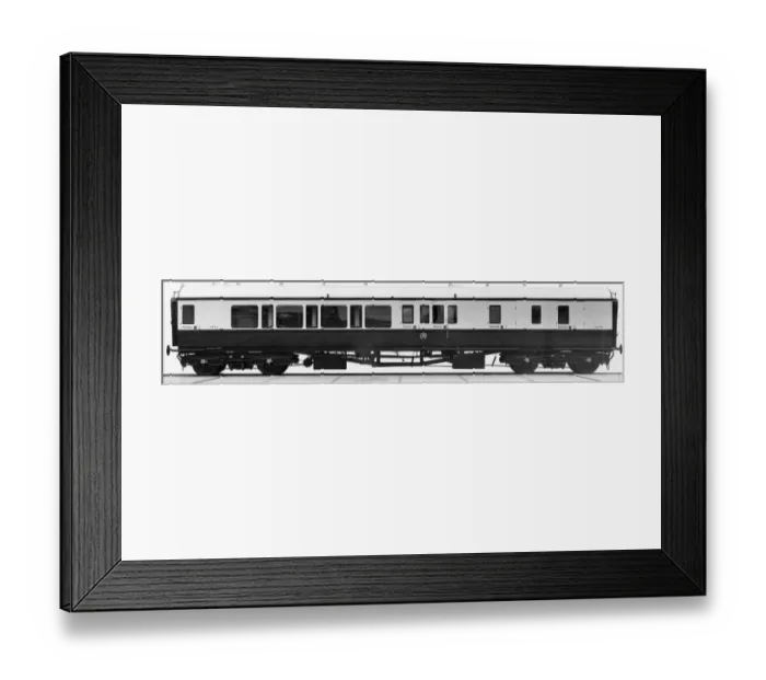 Framed Print : No. 4073 Brake Corridor Third Carriage, 1936