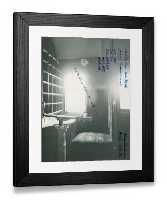 Framed Print : Guards Compartment of Brake Corridor Third Carriage, 1936 Framed Print : Guards Compartment of Brake Corridor Third Carriage, 1936