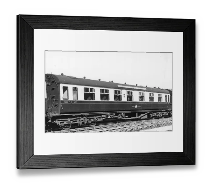 Framed Print : No. 6109 Corridor Composite Carriage, 1937 Framed Print : No. 6109 Corridor Composite Carriage, 1937