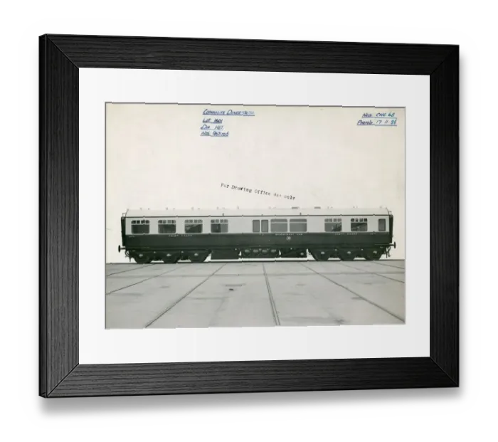 Framed Print : No. 9674 Composite Restaurant Carriage Framed Print : No. 9674 Composite Restaurant Carriage