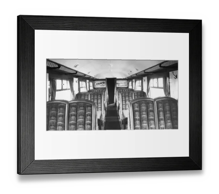 Framed Print : Third Class Saloon, Restaurant Car, 1938