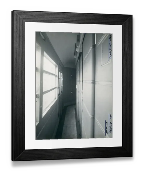 Framed Print : No. 9672 Composite Restaurant Carriage Corridor, 1945