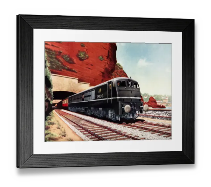 Framed Print : Gas Turbine Locomotive No. 18100