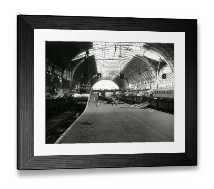 Framed Print : Paddington Station, Platforms 4 & 5 Reconstruction, 1967 Framed Print : Paddington Station, Platforms 4 & 5 Reconstruction, 1967