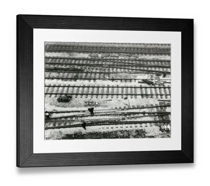 Framed Print : Track Renewal at Paddington Station, 1967