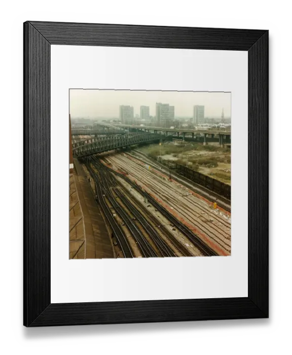 Framed Print : Paddington Station Approach, 1992