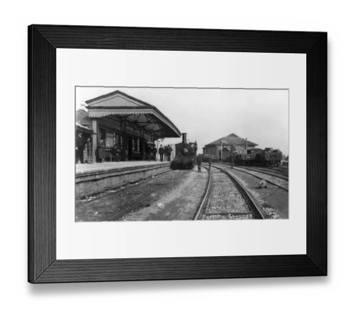 Framed Print : Brixham Station, c1910