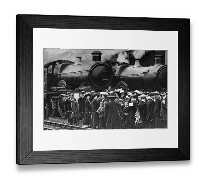 Framed Print : Swindon Works Trip, c1910 Framed Print : Swindon Works Trip, c1910