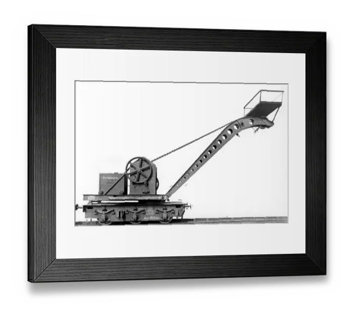 Framed Print : 12 Ton 6 Wheeled Travelling Hand Crane Framed Print : 12 Ton 6 Wheeled Travelling Hand Crane