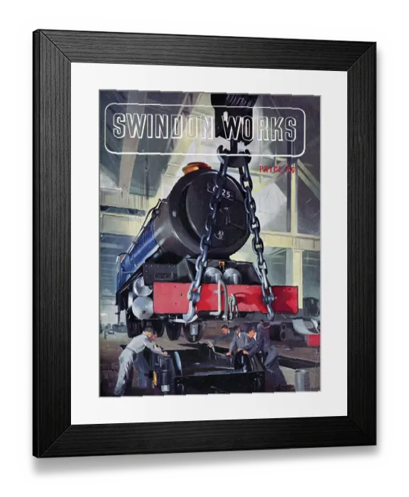 Framed Print : Swindon Works Book Cover