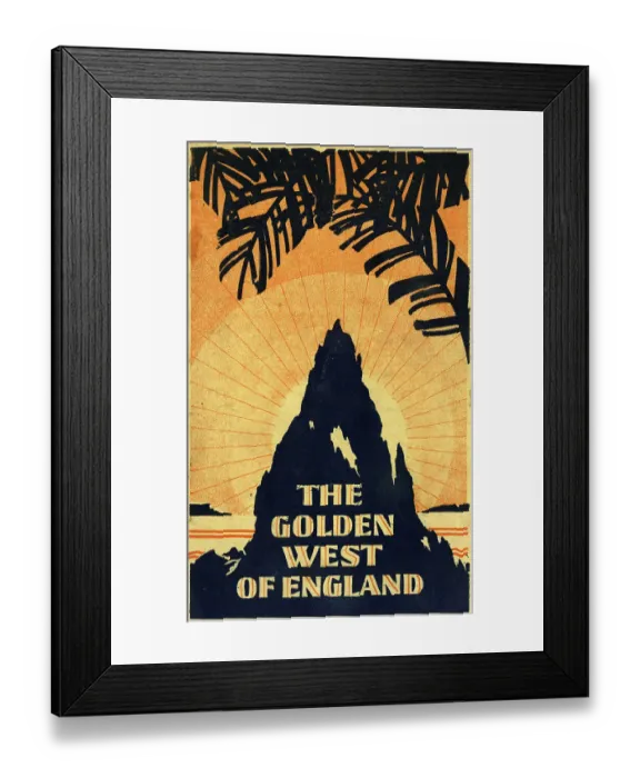 Framed Print : GWR Publicity Guide, The Golden West of England Framed Print : GWR Publicity Guide, The Golden West of England