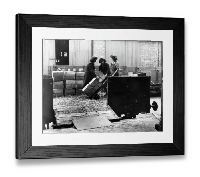 Framed Print : Goods Yard, Cardiff Docks, 1943